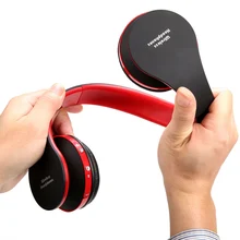 Wholesale Folding HiFi Deep Bass Earphone Wired / Wireless Stereo Bluetooth Headphone Over-Ear Noise Cancelling Headset With Mic Fashion