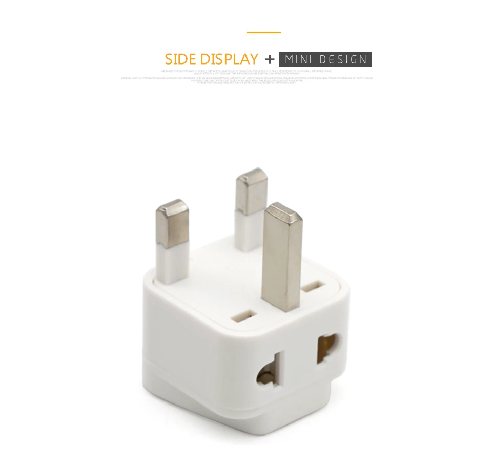 Universal AU EU US to UK 3 Pin UK AC Power Socket Plug Travel Wall Charger Outlet Adapter Converter 2 Device Charging Phone (9)
