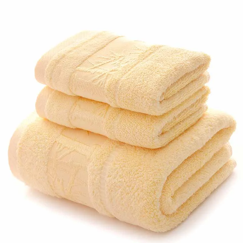 EHOMEBUY полотенце 3 цвета бамбуковое волокно сплошной цвет бамбуковый узор набор полотенец для ванной полотенце для лица взрослый домашний отель качество использования