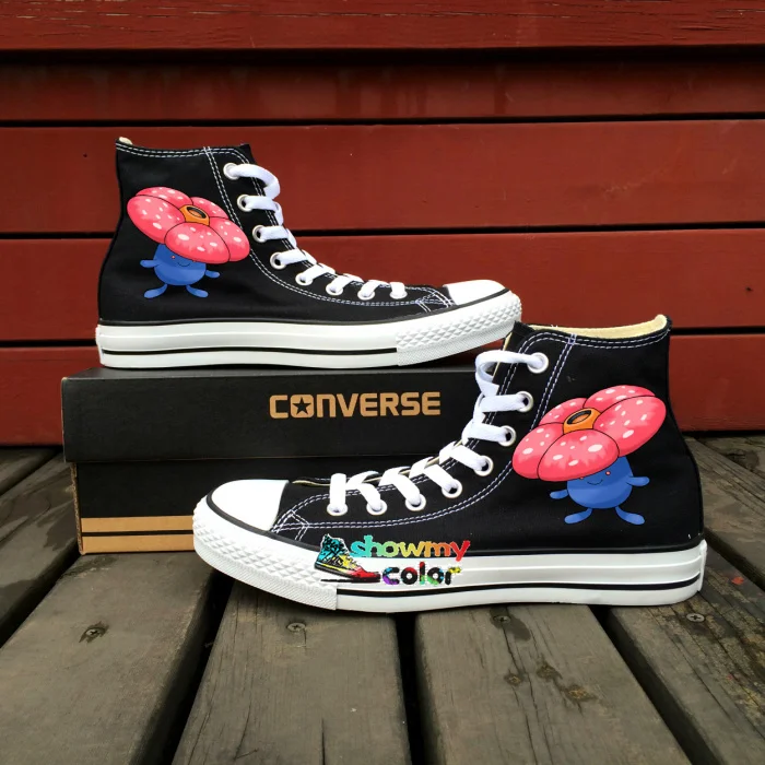 Prix pour Noir Converse All Star Femmes Hommes Chaussures Hommes Femmes Pokemon Vileplume Conception Peinte à la main Top Sneakers Planche À Roulettes Chaussures Prix pour Noir Converse All Star Femmes Hommes Chaussures Hommes Femmes Pokemon Vileplume Conception Peinte à la main Top Sneakers Planche À Roulettes Chaussures