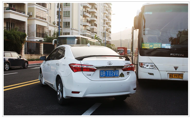 Подходит для Toyota Corolla- ABS задний спойлер заднего крыла разные цвета спойлер