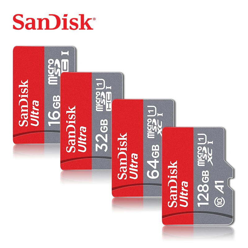 sandisk микро SD карты Class10 TF карта, 16 ГБ, 32 ГБ, 64 ГБ, 128 ГБ 98 МБ/с. слот для карт памяти 200 ГБ для смартфона/ПК