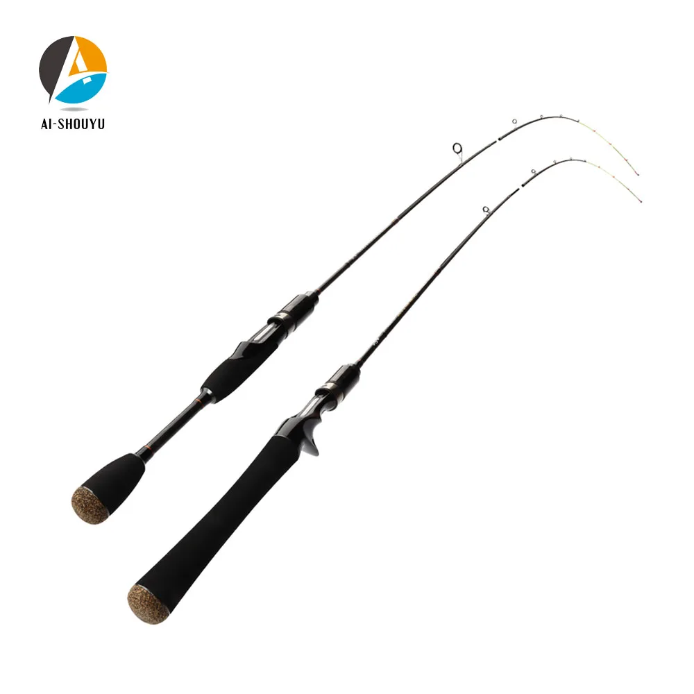 

AI-SHOUYU ULTrout Spinning Rod Light Weight Solid Tip 1.91m 1.98m Middle Fast 0.6-10g Carbon Casting Rod for Light Jigging Rod
