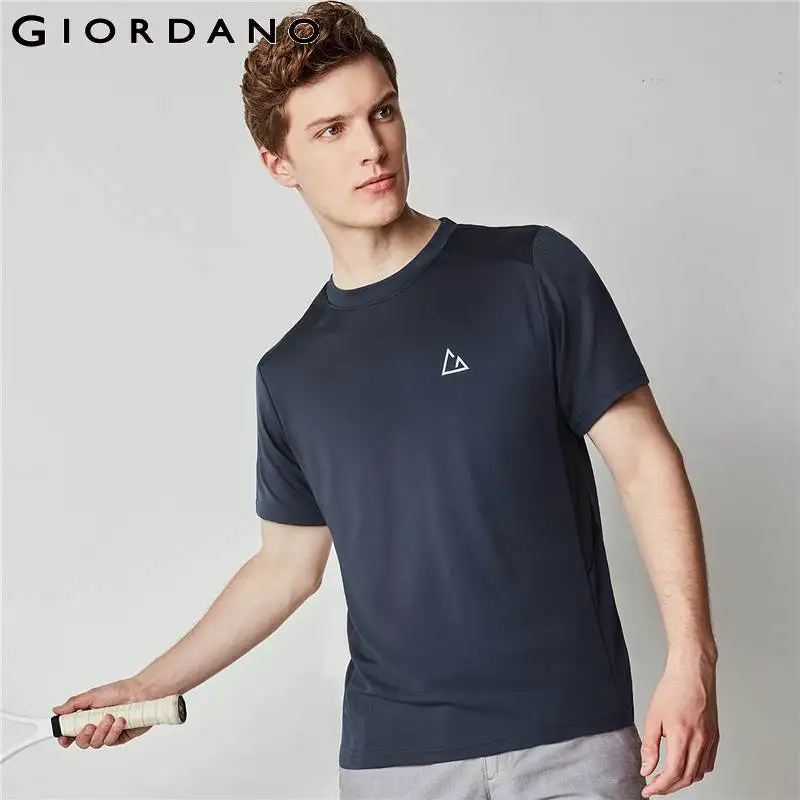 Giordano hombres antibacterianos Camiseta Slim Fit camisa de los hombres de fibra de carbón de bambú Camisetas para hombres, Camisetas de Hombre T camisa Hombre