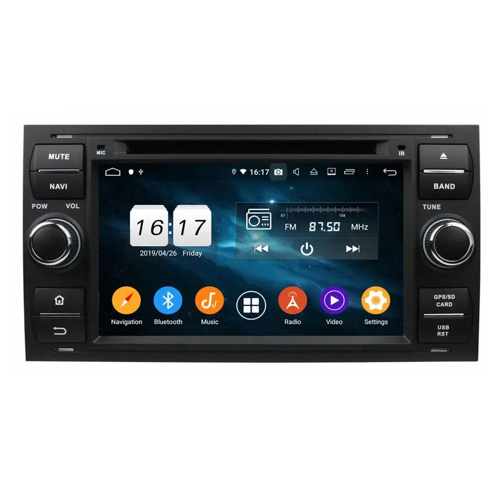 Discount 4GB RAM Octa Core 2 din Android 9.0 Car Radio DVD Player for Ford Focus Mondeo S-MAX C-MAX Galaxy Fiesta Form Fusion Connect 0