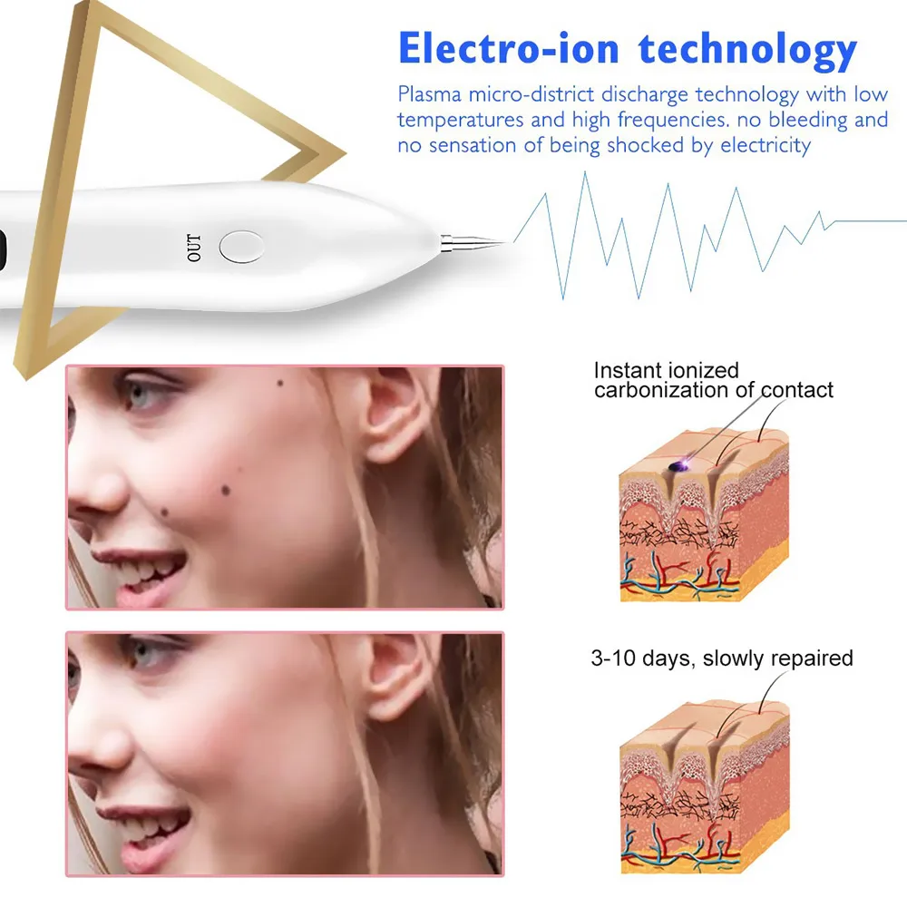 LCD Display Laser Mole Removal Tool Spot Remover Freckle Wart Tag Tattoo Remaval Machine Skin Care Beauty Tool For Salon Home (5)