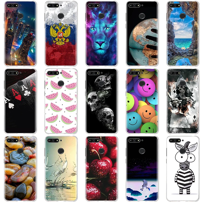 

For Huawei Honor 7A Pro / Y6 Prime 2018 Case Cover Silicone Coque For Huawei Y6 Prime 2018 Case For Huawei Honor 7A Pro Case 3D