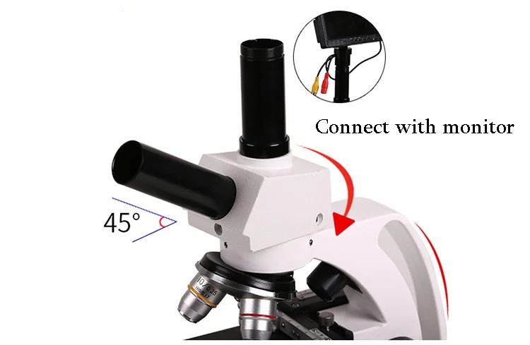 Professional Biological Microscope 400X with 3 Inches LCD Screen For Blood Detection Mites Aquaculture Instrument-6