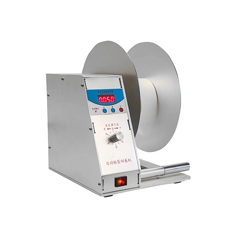 Automatic Label Rewinder Machine with COUNTER sensor for barcode