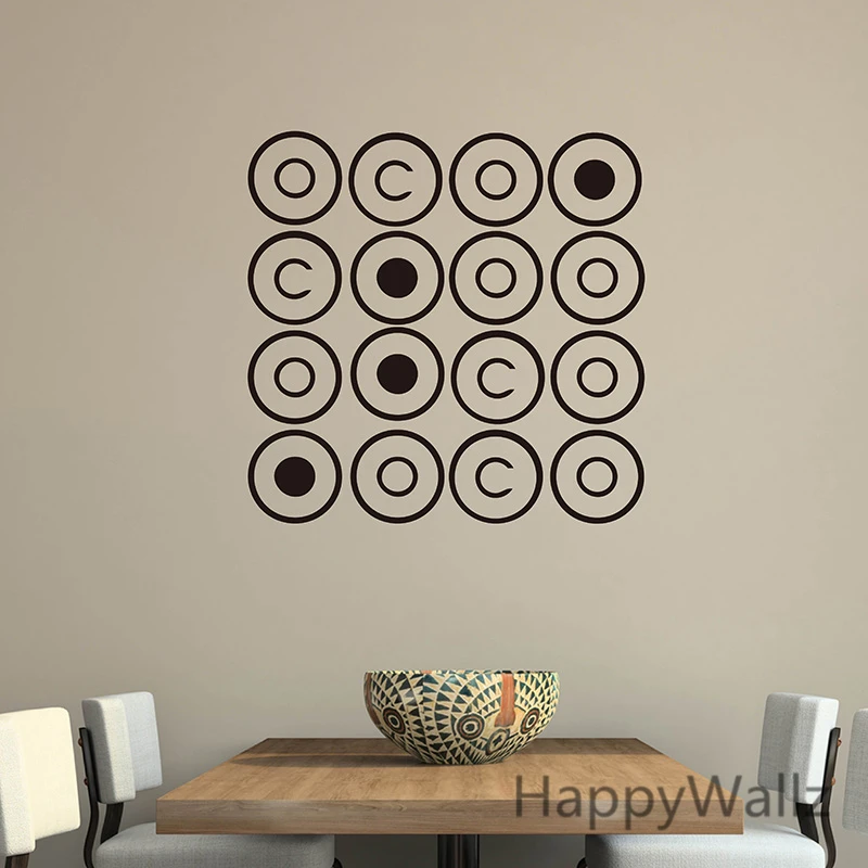DIY Circle Wall Sticker Circle Wall Decals Kids Room Living Room Modern