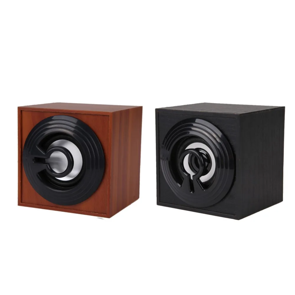 1Pcs 3 5mm Port Wooden Speaker HA 08 USB 2 0 Household Mini Stereo Speaker Computer