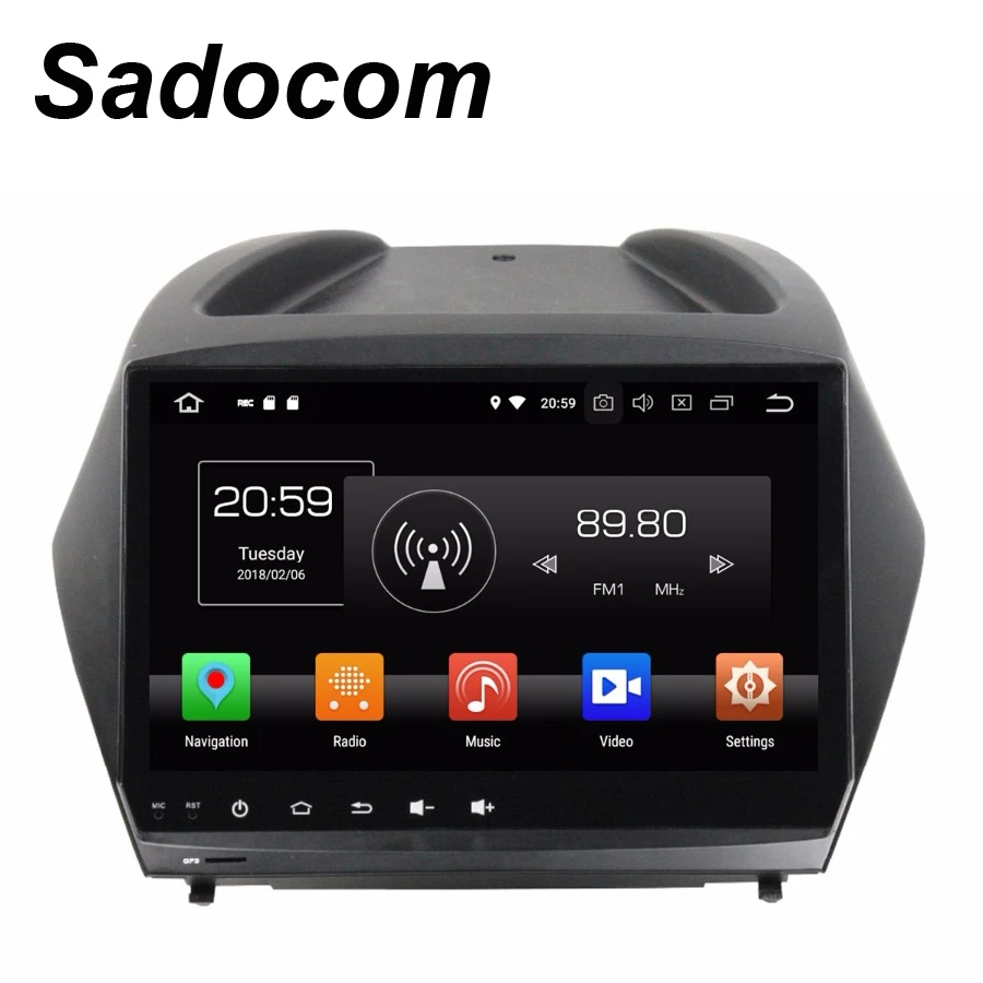 Автомобильный рекордер TDA7851 9 дюймов 4*50 Вт Android 8 0 для Hyundai IX35 2011 2015 ядер 4 Гб ОЗУ 32