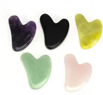 

KCONYD 100PCS Manufacturers directly accept ODM/OEM customized Jade Scraper V-shaped Scraper Massage Scraper