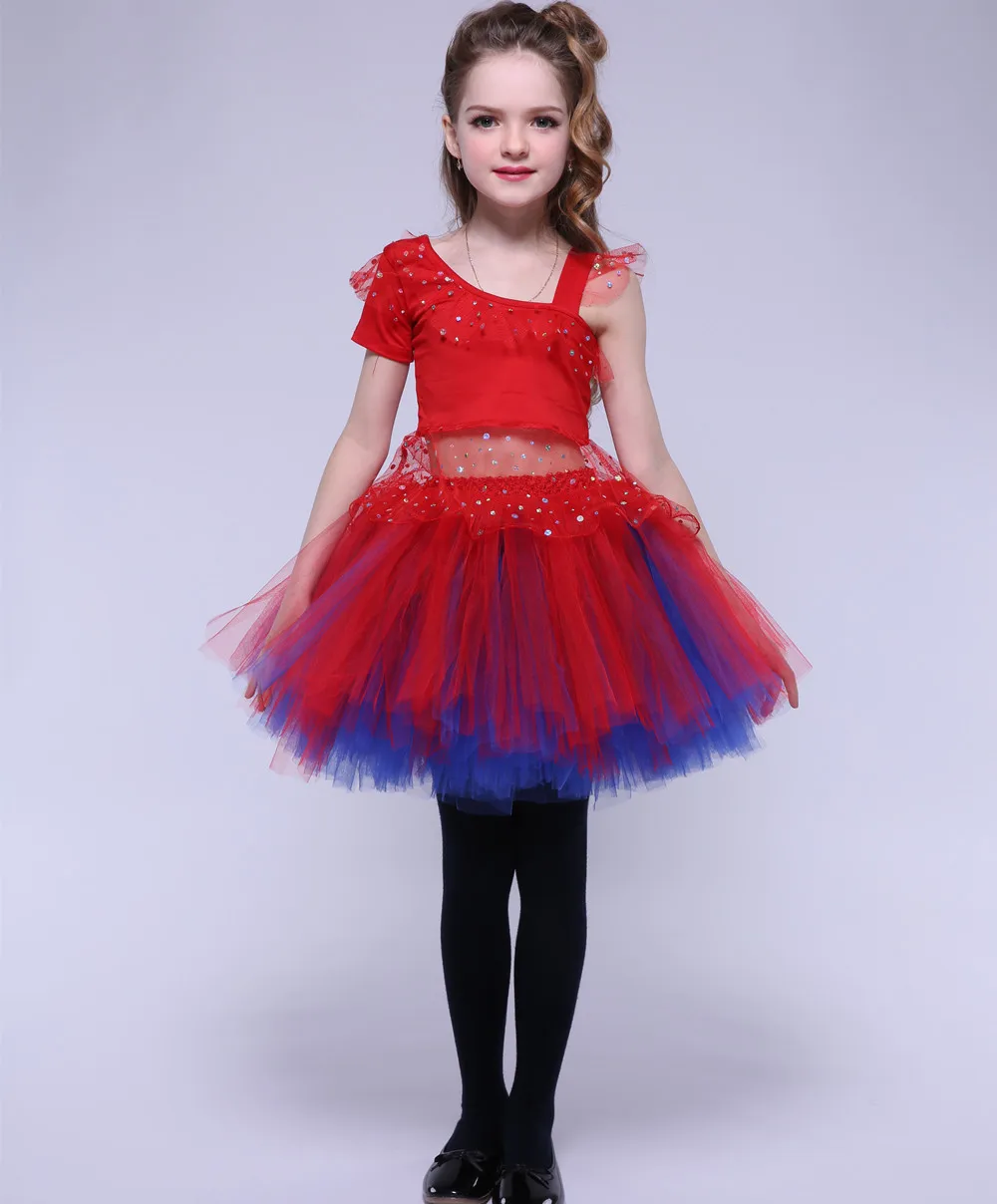 

New Style Latin Dance Costume Girls Beaded Latin Dance Dress for Girls Kids Latin Dance Competition Dresses Kid Tutu Party Dress