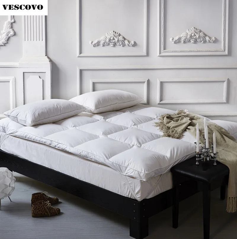 6m Thickness Duck Feather Bed Matress Double Tatami Dormitory Home Five