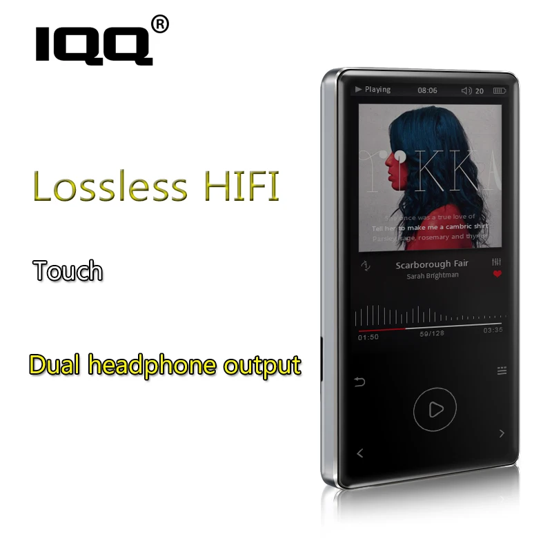 IQQ X11 сенсорный экран MP3-плеер встроенный 16 ГБ тонкий hifi плеер без потерь FM/Радио Запись и электронная книга расширение до 128 ГБ