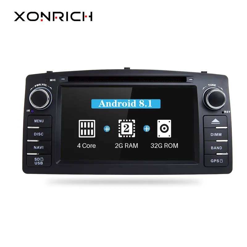 Xonrich Android 8.1 Auto DVD Player Für Toyota Corolla E120 BYD F3 2 Din Auto Multimedia Stereo GPS AutoRadio Navigation Wifi OBD2 Kaufen