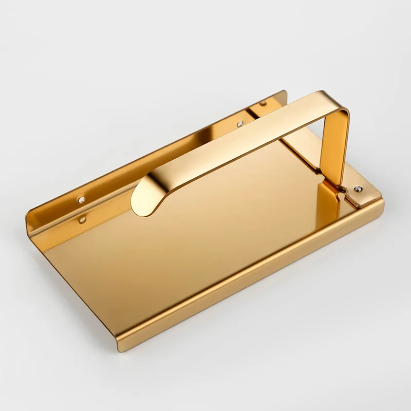 Preise Papier Halter Chrom Poliert Gold Silber Schwarz Bad Wc Halter Tissue Aufhänger Edelstahl Wand Halterung Für Telefon