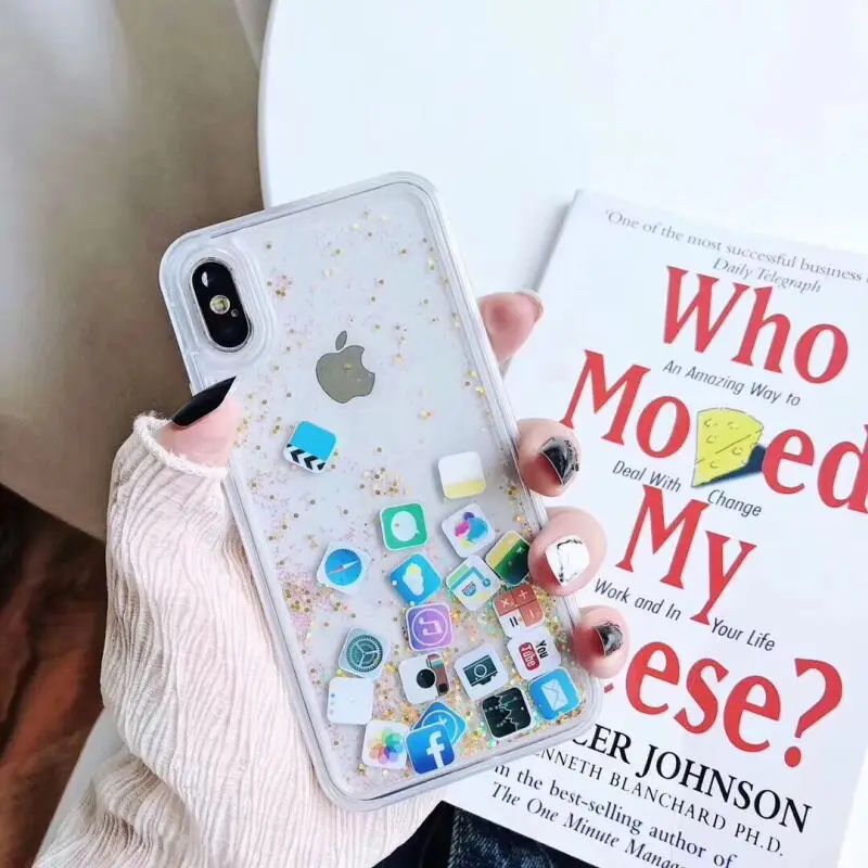 

Liquid Quicksand Cover For iPhone 5 5S SE 6S Plus 7 Plus X Bling Glitter Phone Case For iPhone Xs Max 6 6S 8 7 8 XR X Plus Cases