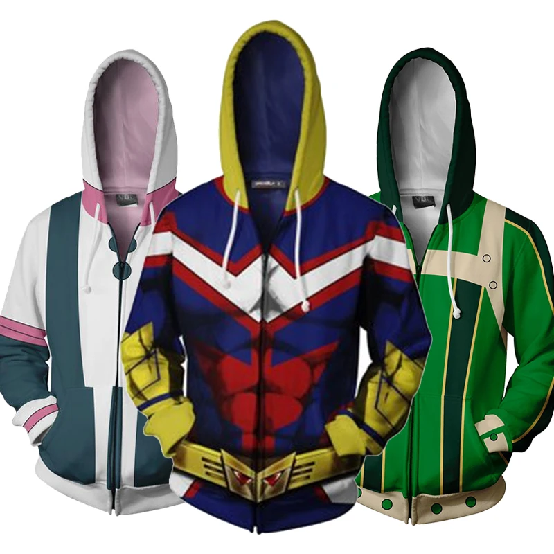 Костюм для косплея из аниме Моя геройская Академия толстовки с капюшоном