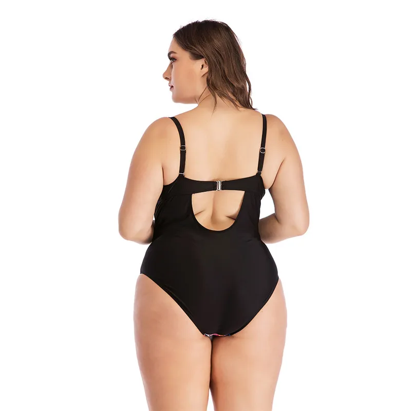 One Piece Swimsuit Plus Size Swimwear Women Push Up Bathing Suit WITH Wire Monokini Bodysuit Beach Wear High Cut Swim Suit