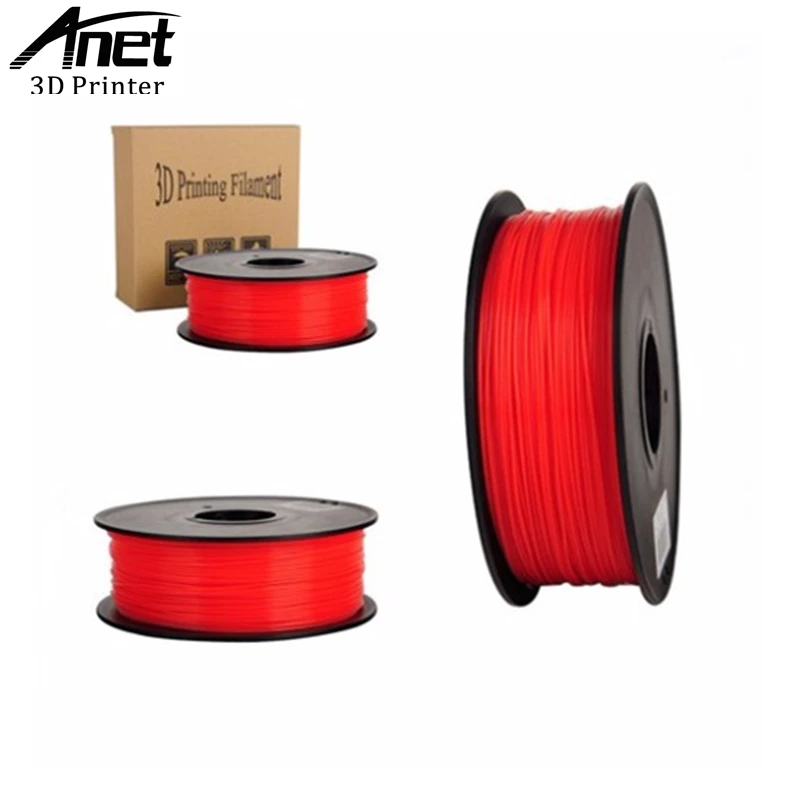 ANET 3D printer filament PLA 10 colors 1kg bag 350 meters 1 75mm optional consumable material