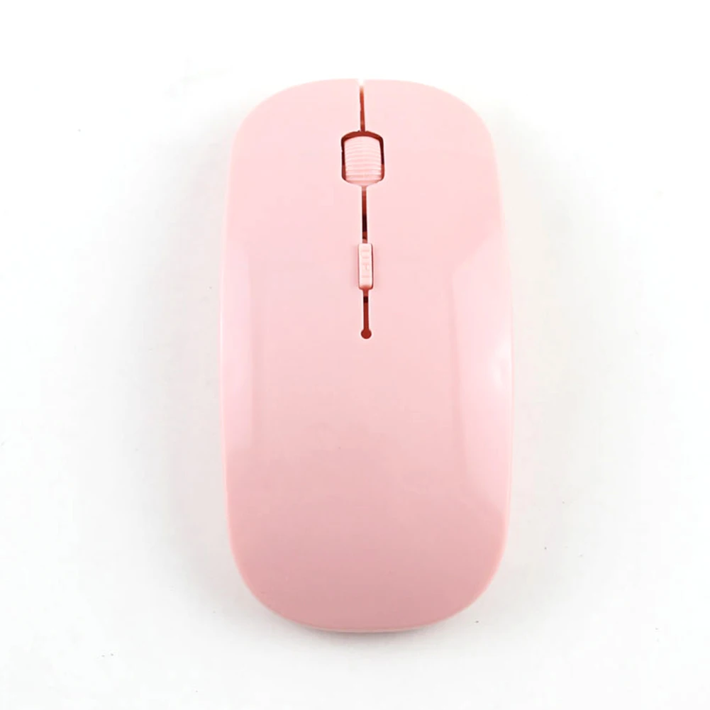2,4G беспроводная мышь USB приемник ультра тонкая мини беспроводная оптическая мышь Мышь для ПК ноутбука игровая оптическая мышь - Цвет: White