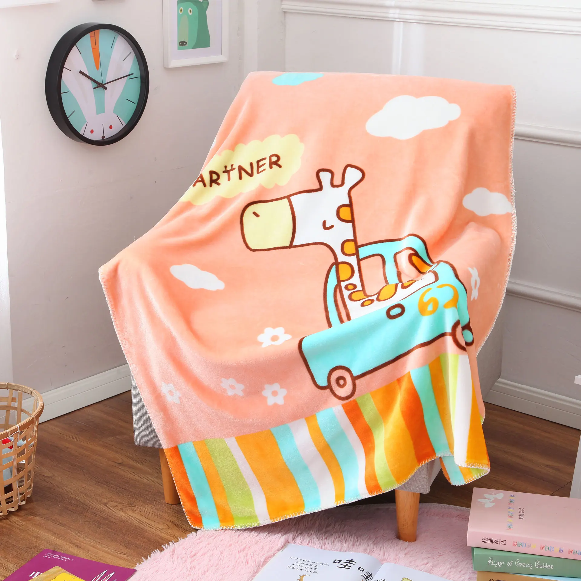 2016 new 1pc double page baby blanket size 100X140cm children winter