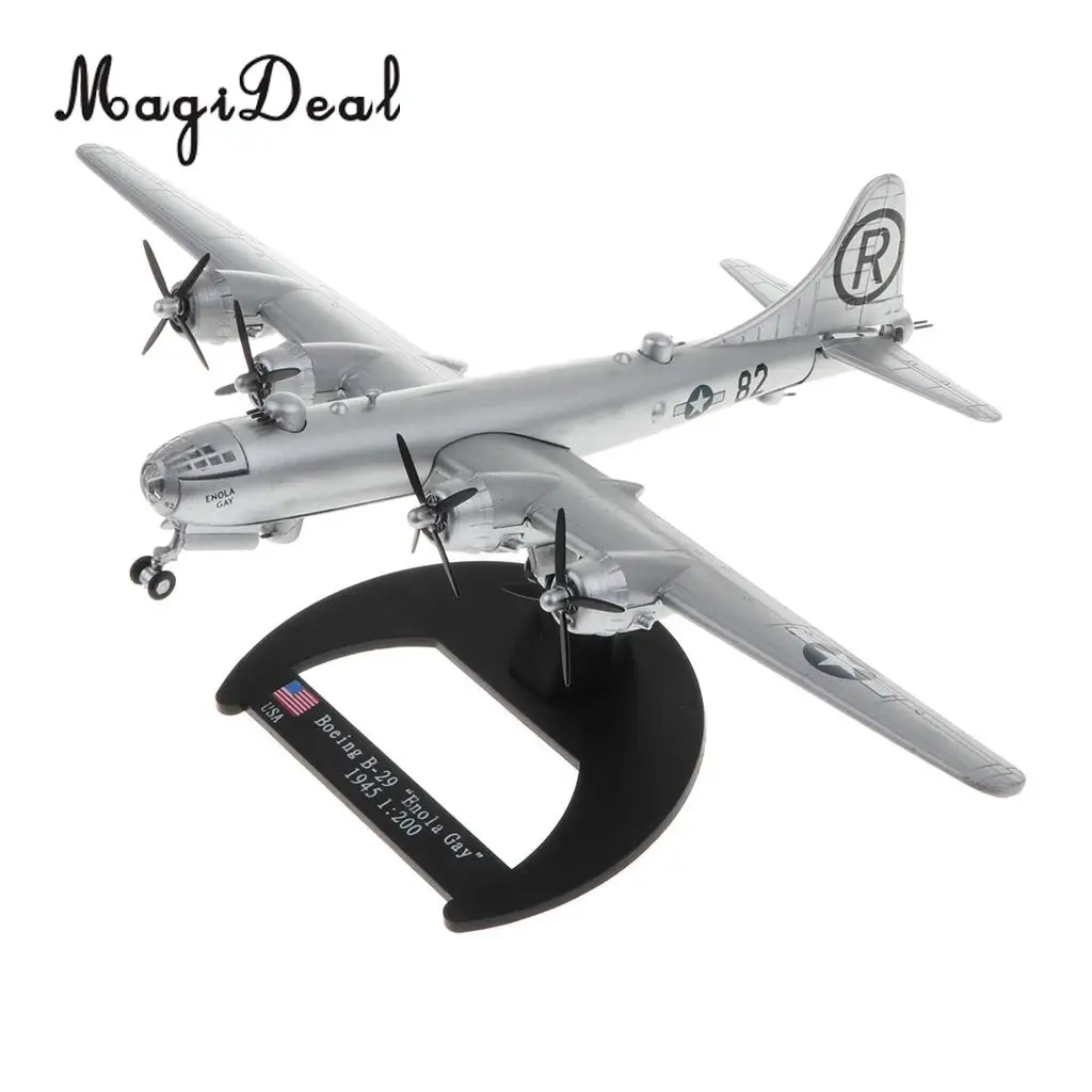 1/200 Diecast WWII US Boe ing B-29 Enola Gay Aircraft - Superfortress Bomber Warplane Model Airplane Toy Collectibles Home Decor