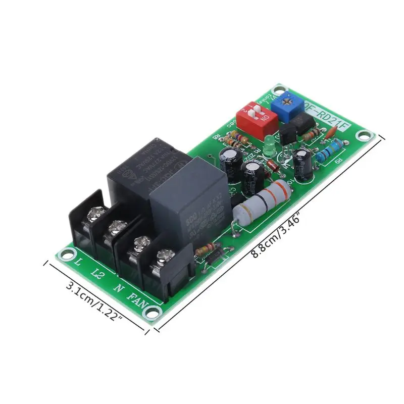 1 шт. AC100V-220V регулируемый таймер управления релейный модуль выключения задержки Переключатель платы для вытяжного вентилятора
