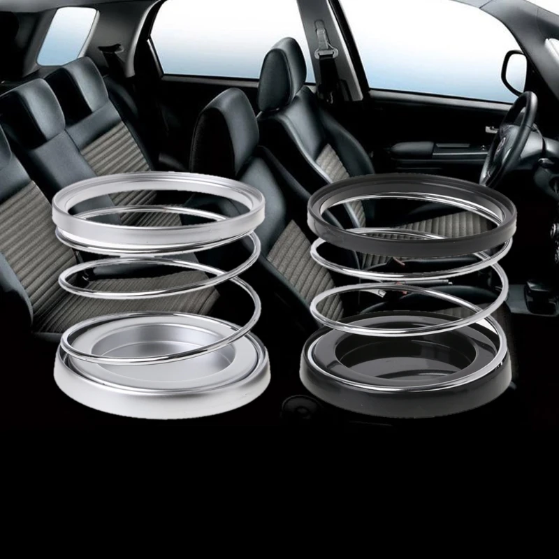 

Creative Wire Spring Folding Car Cup Drink Holder Auto Vehicle Phone Organizer