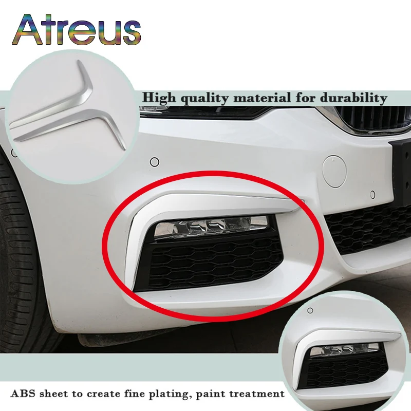 Atreus 2 шт. для 2018 5 серий BMW G30 серия световая Крышка бровей 3D передняя