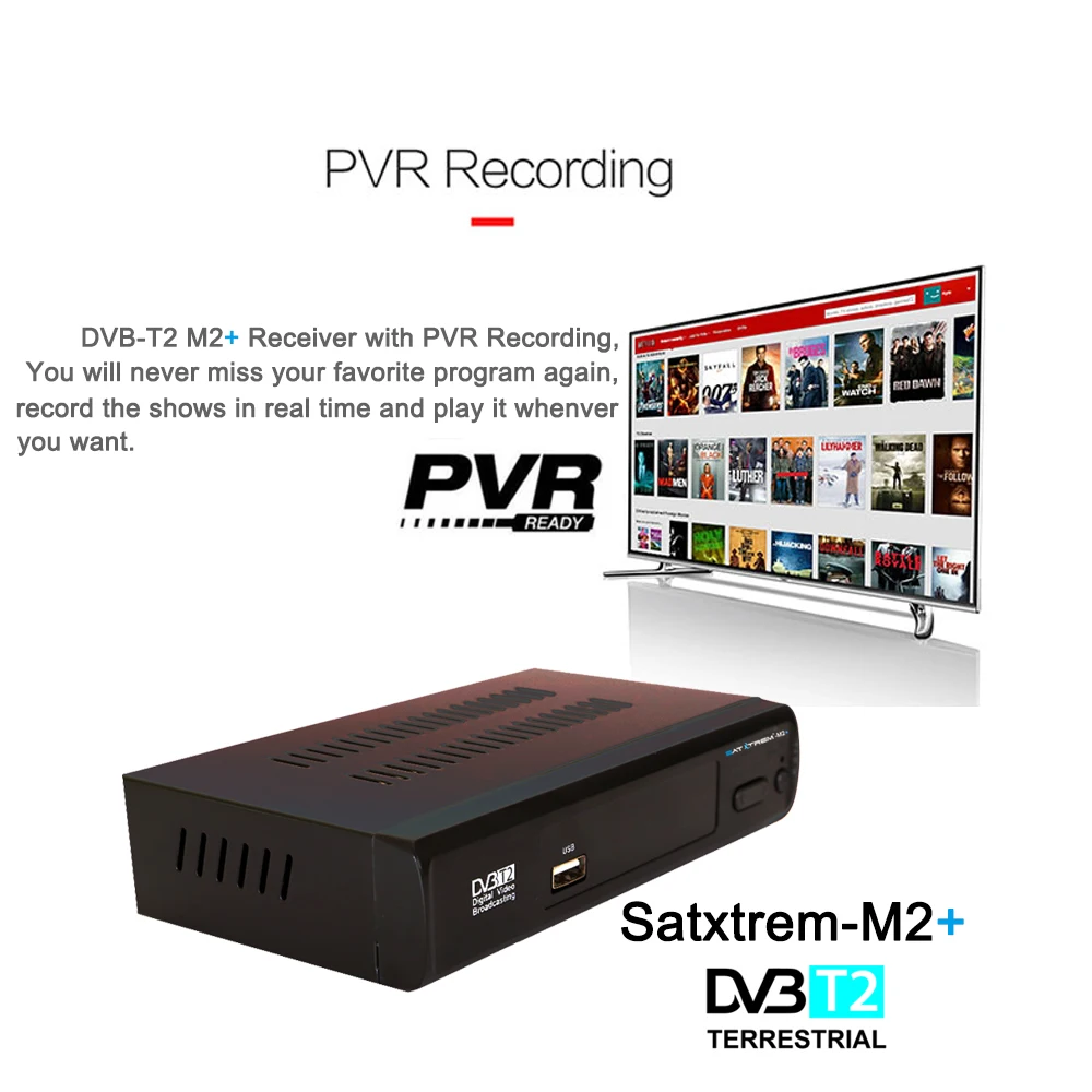 HDMI HD 1080P DVB-T2 Tuner Receiver Satellite Decoder TV Box TV Tuner DVB T2 With Usb WiFi Support AC3 PVR EPG Dual CVBS USB