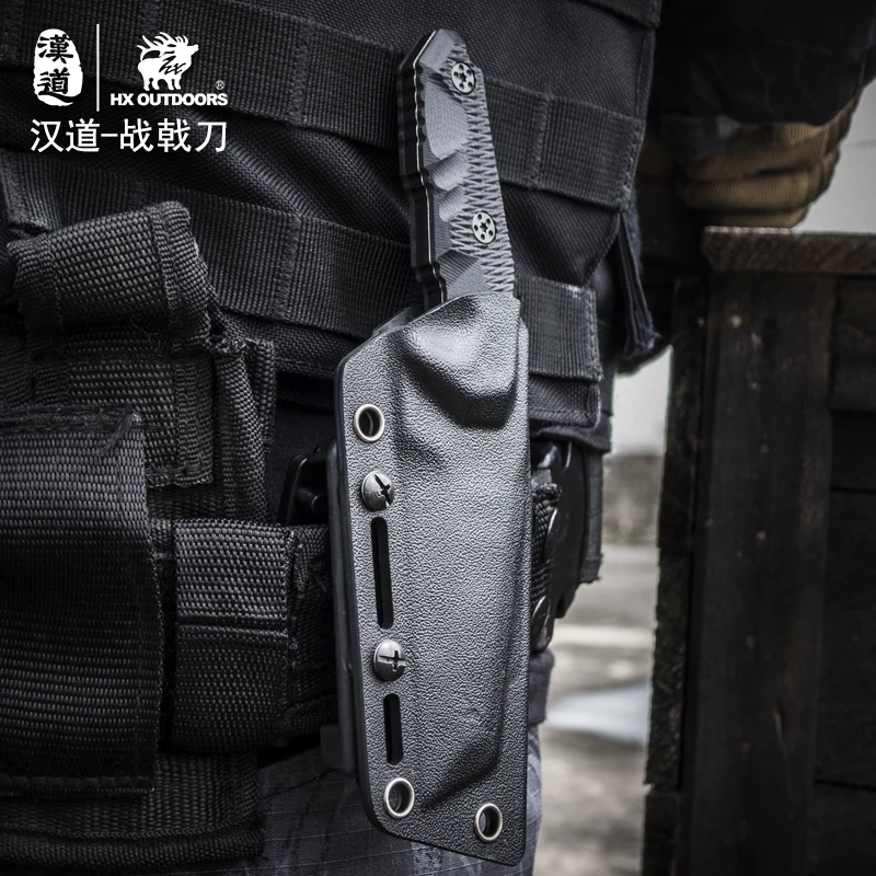 HX на открытом воздухе D-198 Многофункциональный полевой выживания тактический прямой нож, нож для самообороны, высокая твердость острый нож для выживания