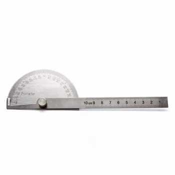 

Round Head 180 Degree Protractor Angle Finder Stainless Steel Measuring Ruler Woodworking Angle Gauging Tools Protractors