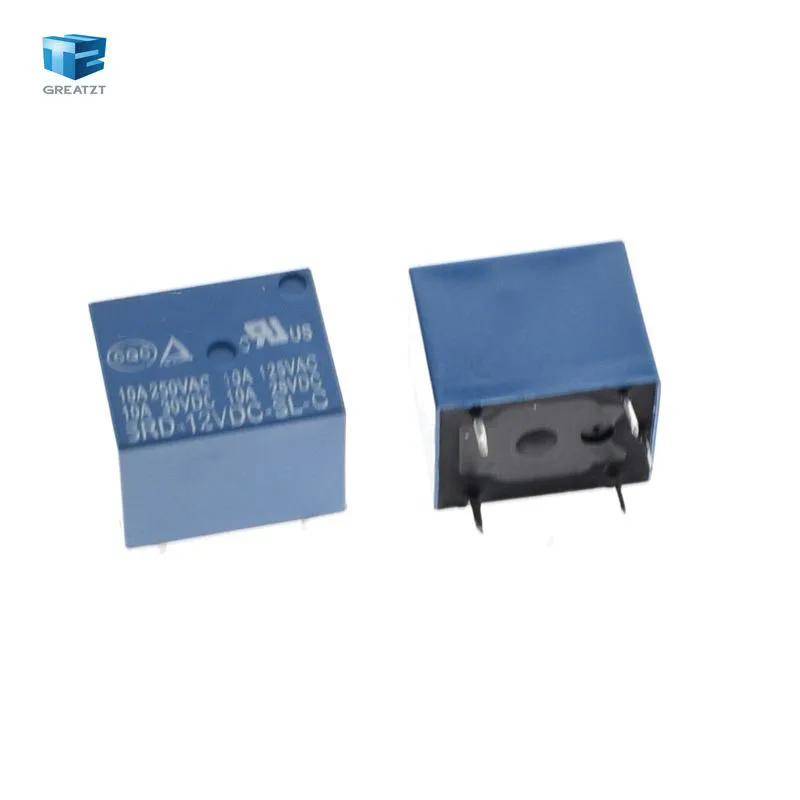 10 шт./лот реле питания SONGLE 5pin 1 5 24 в пост. Тока Тип печатной платы: SRD 03 05 06 09 12 48VDC SL C|dc