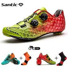 Santic велосипедная обувь мужская обувь для шоссейного велосипеда профессиональная спортивная гоночная команда кроссовки дышащая велосипедная Спортивная обувь Zapatillas Ciclismo