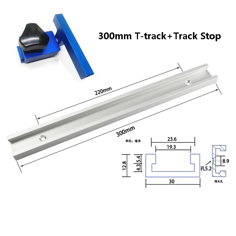 300/400/500/600/800 мм Алюминий T треки слот дорожки комплект 30 мм Ширина деревообрабатывающий Т-образными пазами дорожка для фрезерный станок