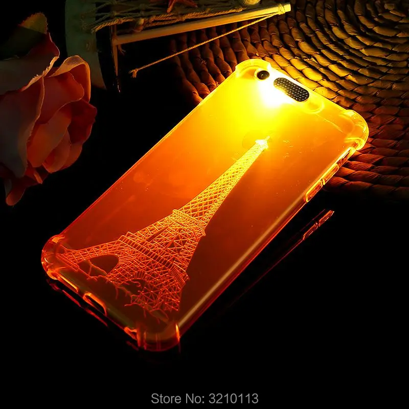 

WUXINHCA Specials Soft TPU Remind Incoming Call LED Light Flash Case Cover For iPhone 7 Protective phone case