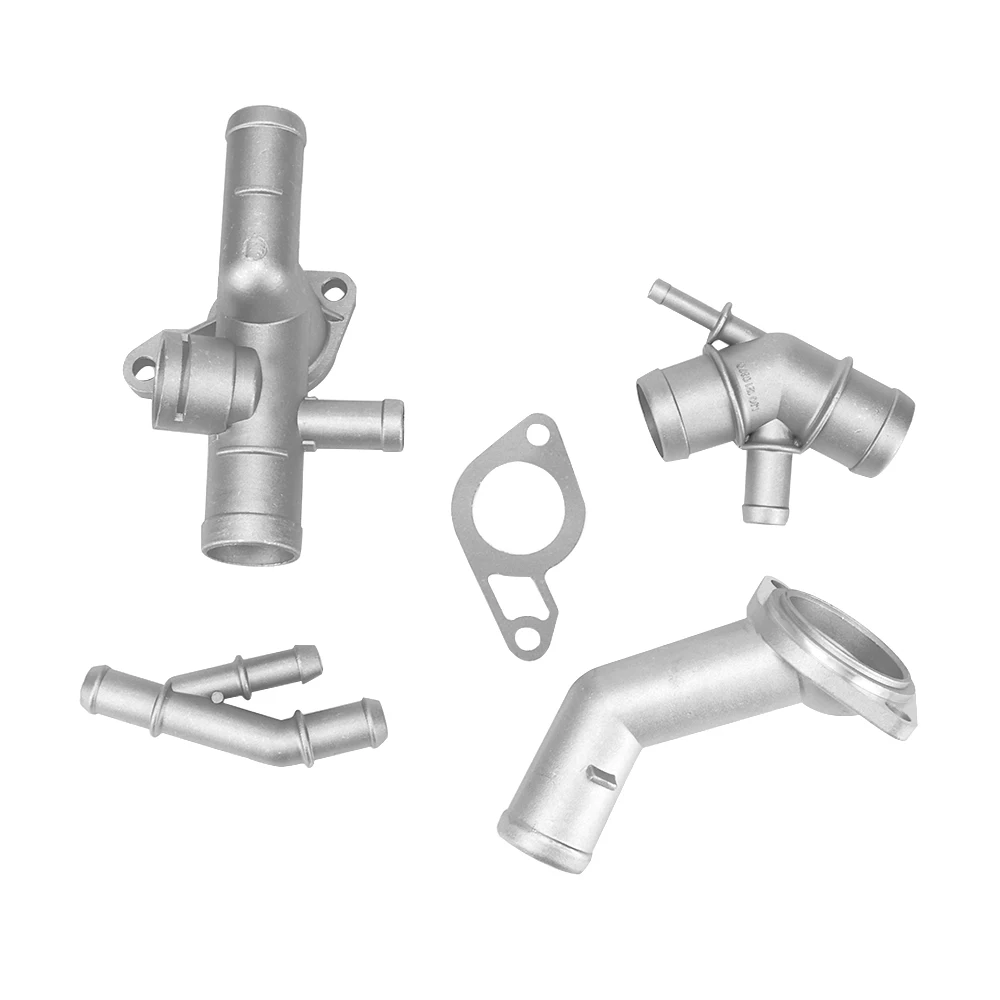 

5pcs Aluminium Engine Cooling Coolant Hose Connector For Volkswagen Golf MK4 1.8T 2000-2005 For Audi TT 2000-2002