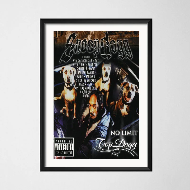 P629 Snoop Dogg Doggystyle Tha Doggfather Neva левая Горячая Альбомы для музыкальных выступлений, для чтения рэпа хип-хоп художественная живопись Шелковый Холст плакат настенный домашний декор - Цвет: 8