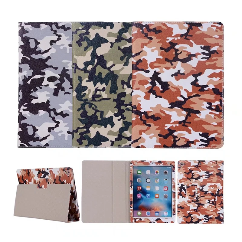 Enzi Cool Army Camo Camouflage Pattern PU Leather Case Cover For Apple