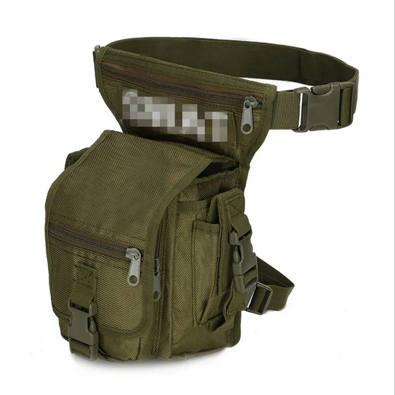 Уличная Военная тактическая поясная сумка карман для ног сумка для езды на водонепроницаемом бедре Сумка-капля многофункциональная хозяйственная сумка - Цвет: Green