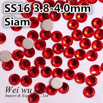 Высококачественные блестки SS16 1440pcs камешки для дизайна ногтей Siam лучшее качество