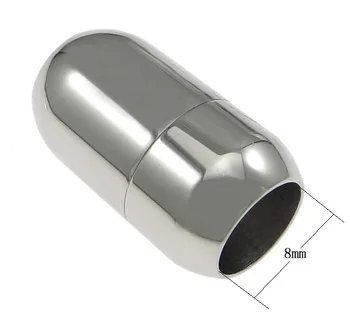 

Stainless Steel Magnetic Clasp,Cheap Jewelry Wholesale, Oval, oril color, 21x12mm, Hole:Approx 8mm, 50PCs/Lot, Sold By Lot