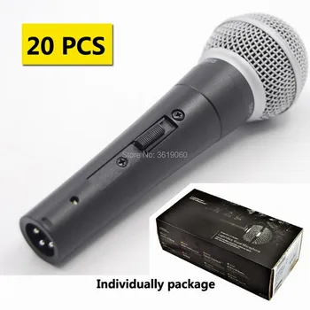 

Free shipping, 20 pcs discount price sale Grade A quality SM58SK shuretype wire vocal microphone , sm58sk wired microphone