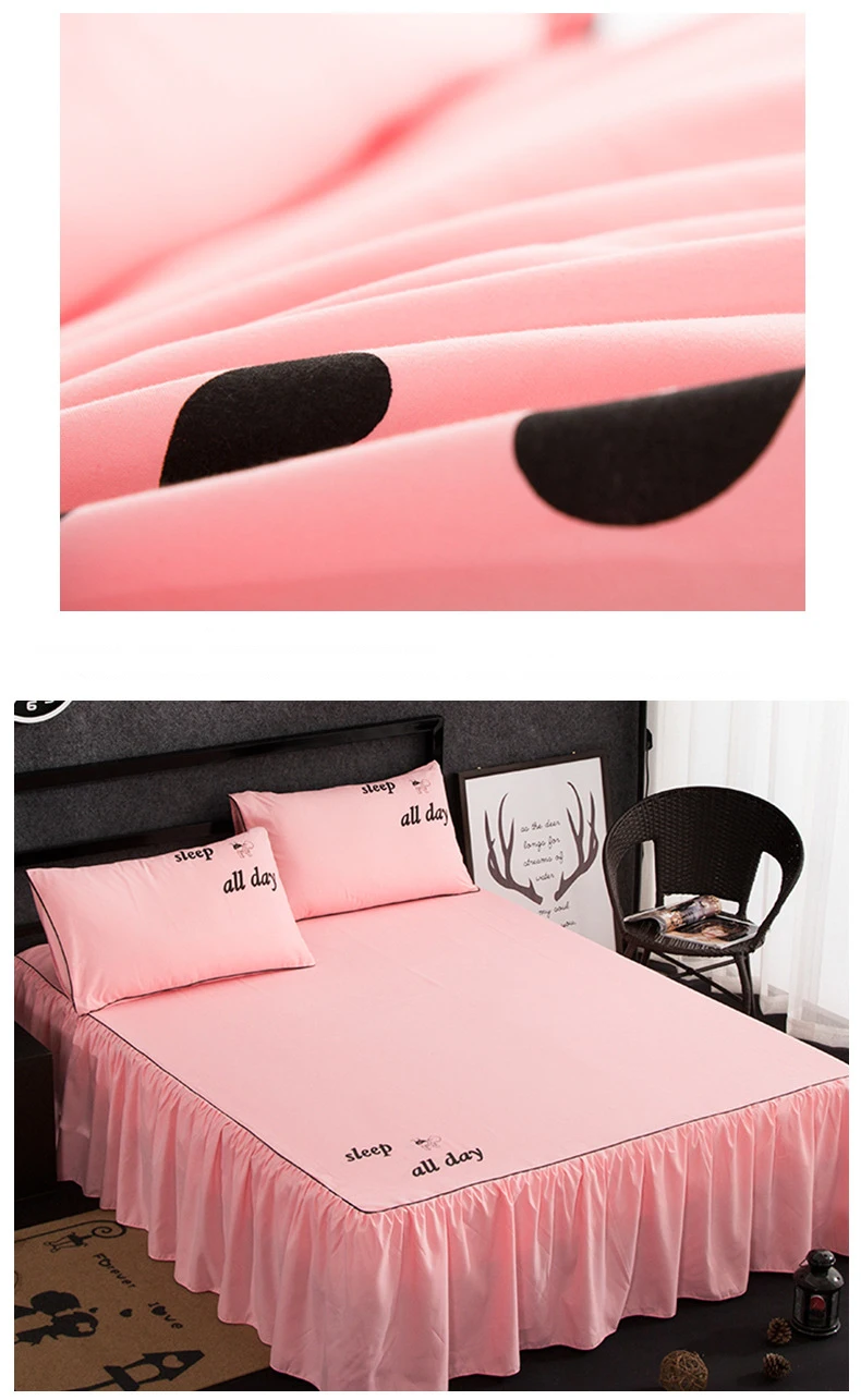 Dreampatar романтическая кровать элегантное шифоновое покрывало сатин хлопок кровать листовое украшение покрывало с эластичной лентой BY161B
