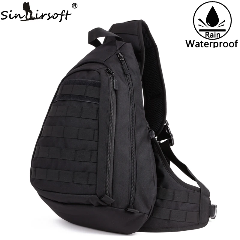 Sinairsoft Tactical Sport Bag Fishing Camping Equipment Outdoor Nylon Wading Chest Pack Bag Sling Single Shoulder