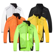 Rain-Jackets Bicycle Long-Sleeve Reflective Waterproof Breathable Sports Outdoor Windproof