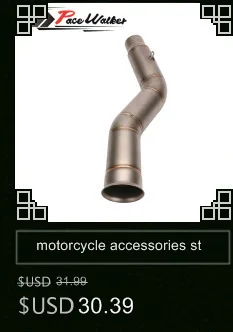 Motorcycle Exhaust middle pipe for YAMAHA R3- without exhaust